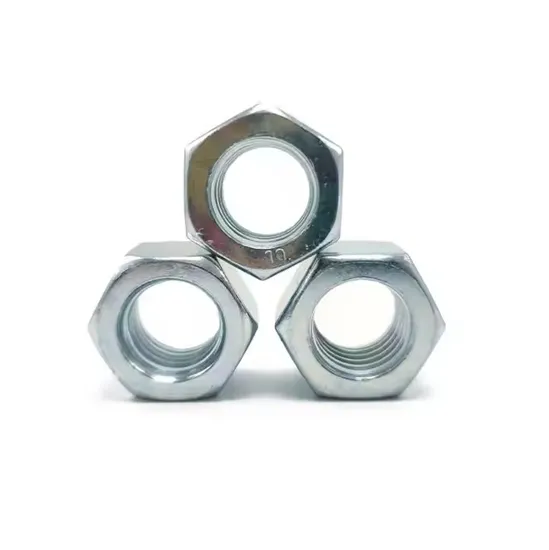  Factory Price High-Quality Stainless Steel Nuts, DIN934 Hex Nuts, Zinc Plated Carbon Steel Hexagon Nuts DIN 934 M3-M110, Hex Coll Nuts, Finished Hex Nuts